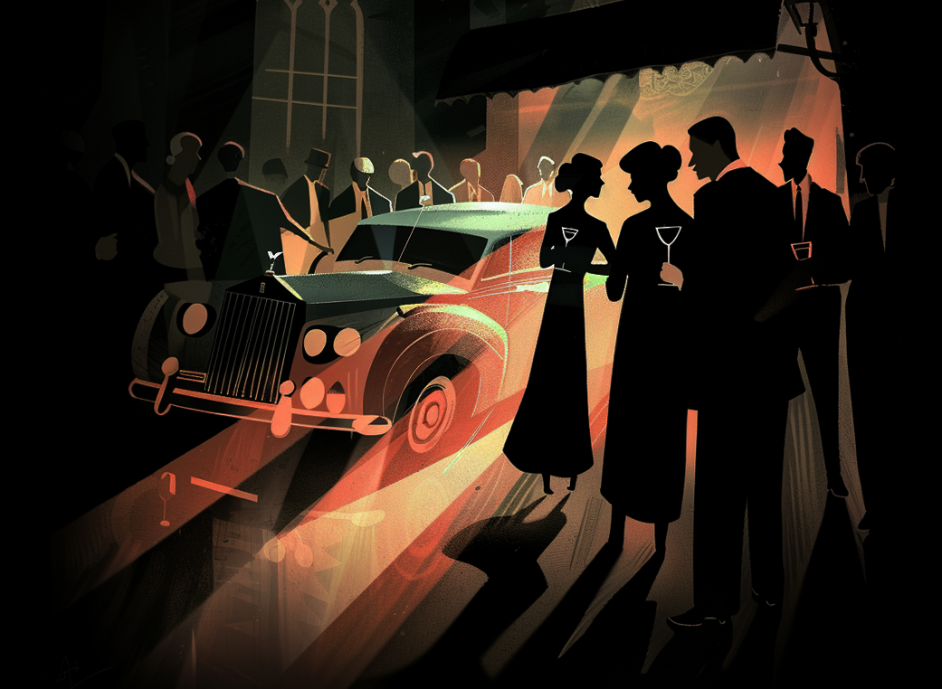 Illustration of two people talking